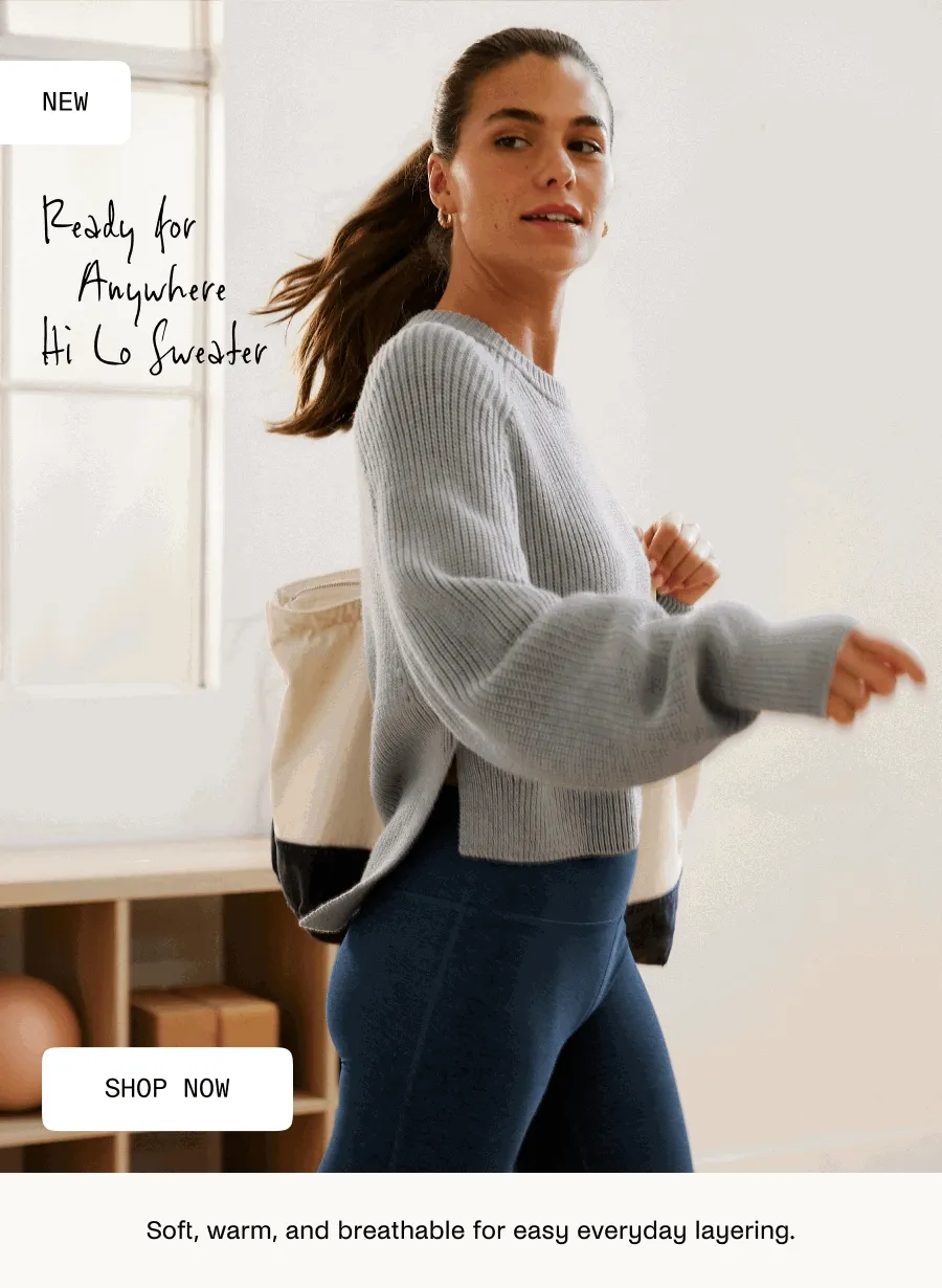 Ready For Anywhere Hi Lo Sweater