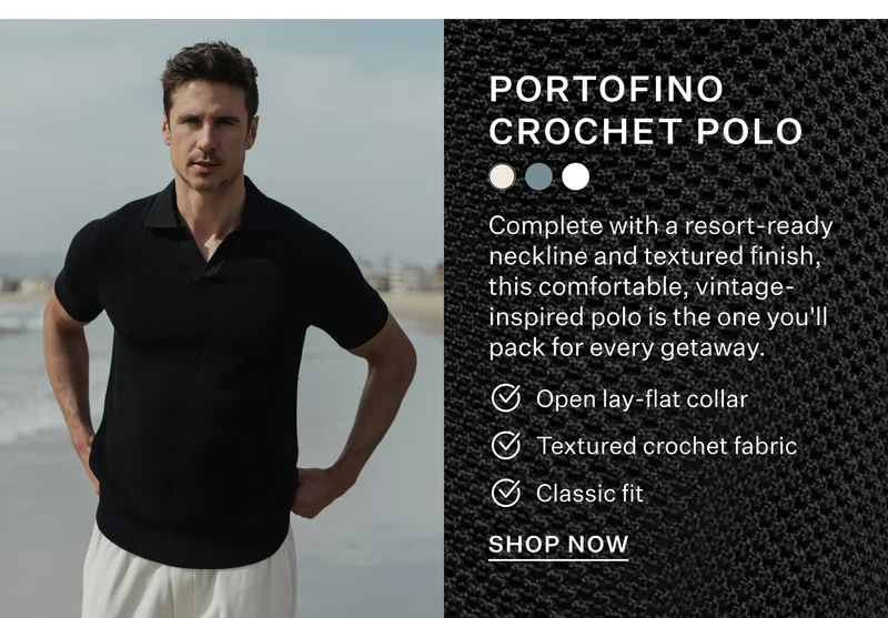 Portofino Crochet Polo