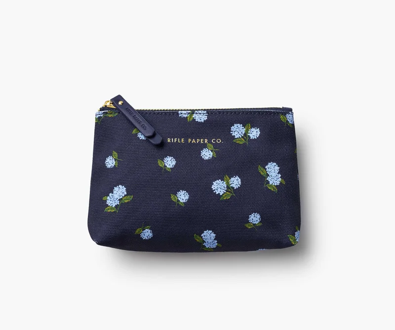Image of Hydrangea Small Zippered Pouch