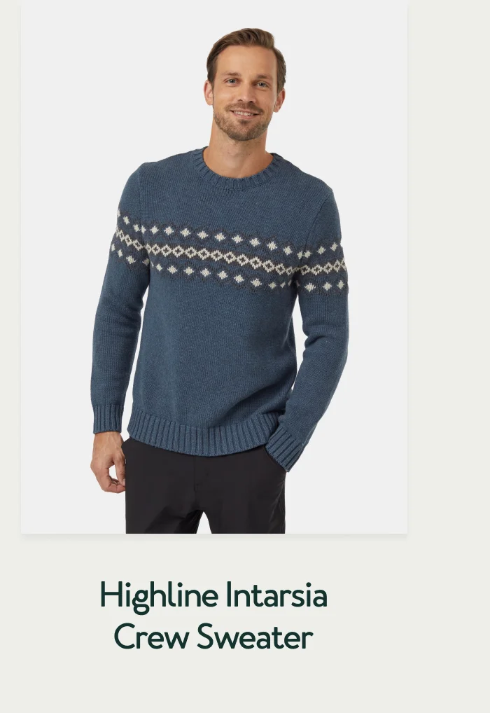 Highline Intarsia Crew Sweater