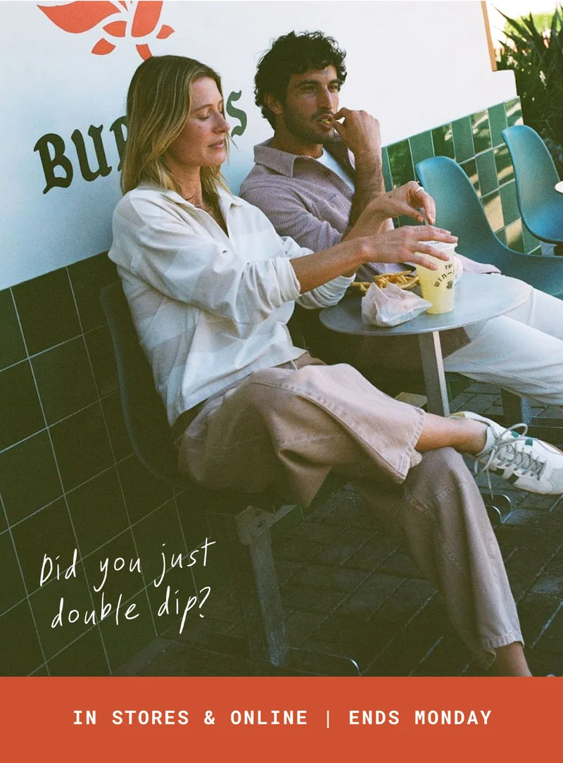 Did you just double dip?