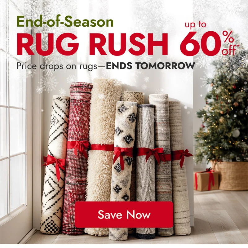 Ends tomorrow: Up to 60% off rugs
