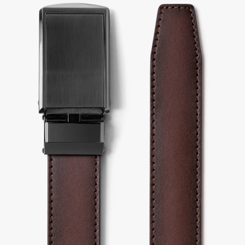 Image of Mahogany Full Grain Leather Belt