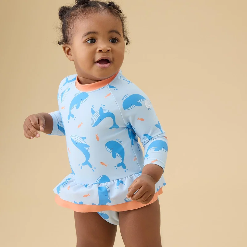Image of Whale Song Long Sleeve Swimsuit