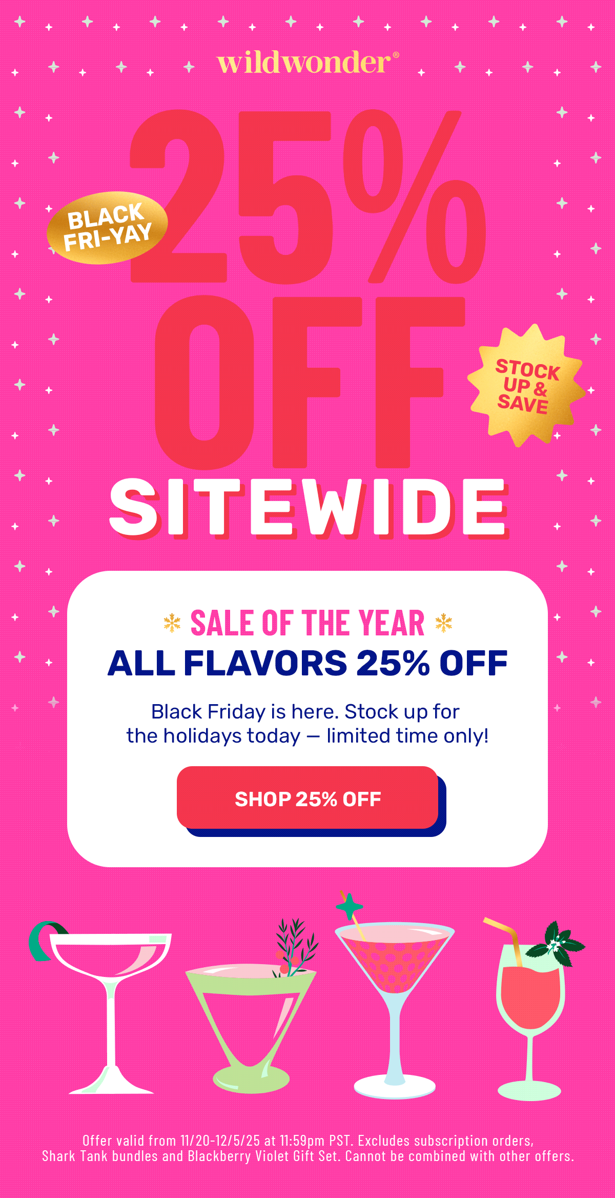 25% off everything!!