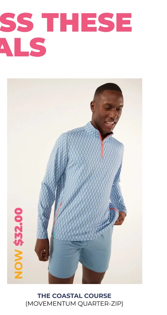 Movementum Quarter-Zip: The Coastal Course