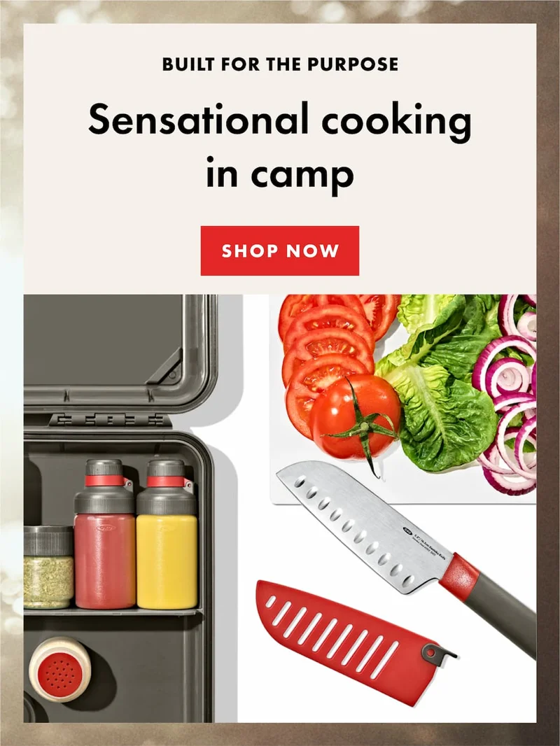 BUILT FOR THE PURPOSE Sensational cooking in camp. | SHOP NOW