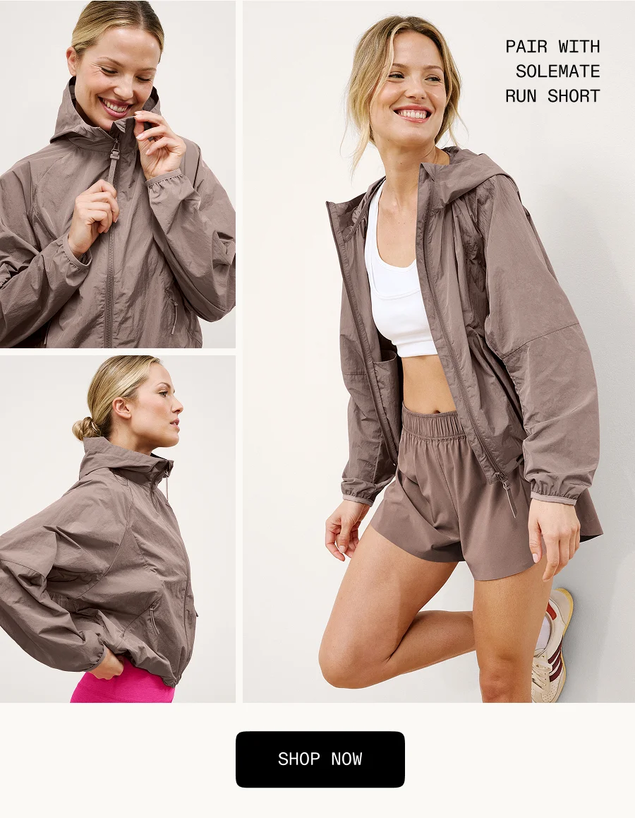 Limitless Hooded Jacket in Rosey Taupe