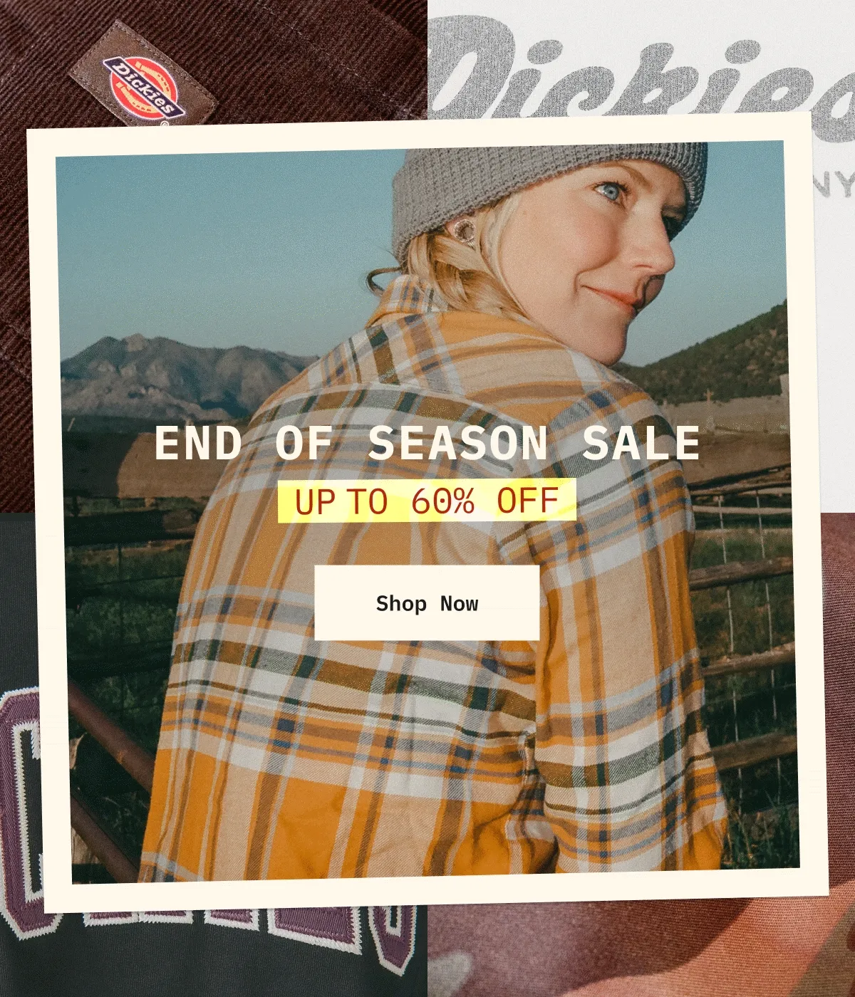 END OF SEASON SALE. UP TO 60% OFF. SHOP NOW.
