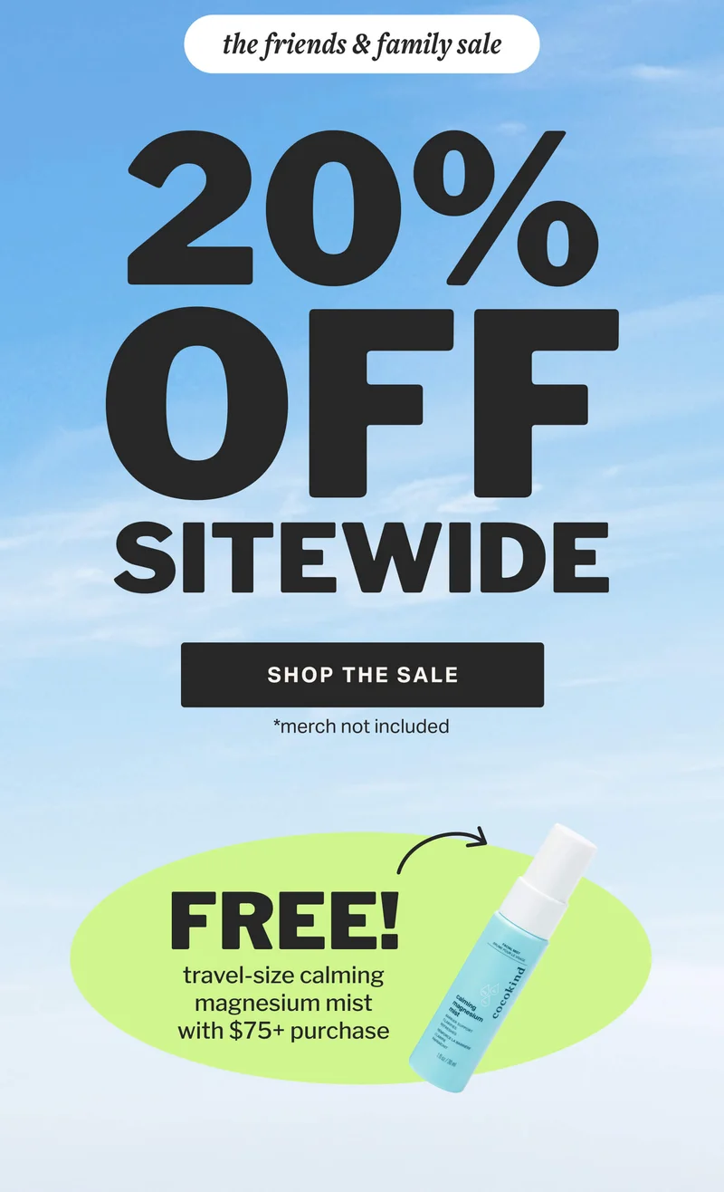 20% OFF SITEWIDE