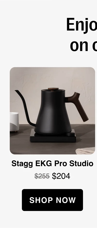 Enjoy insider savings  on outstanding gear Stagg EKG Pro Studio $255 strikethrough now $204 [shop now]
