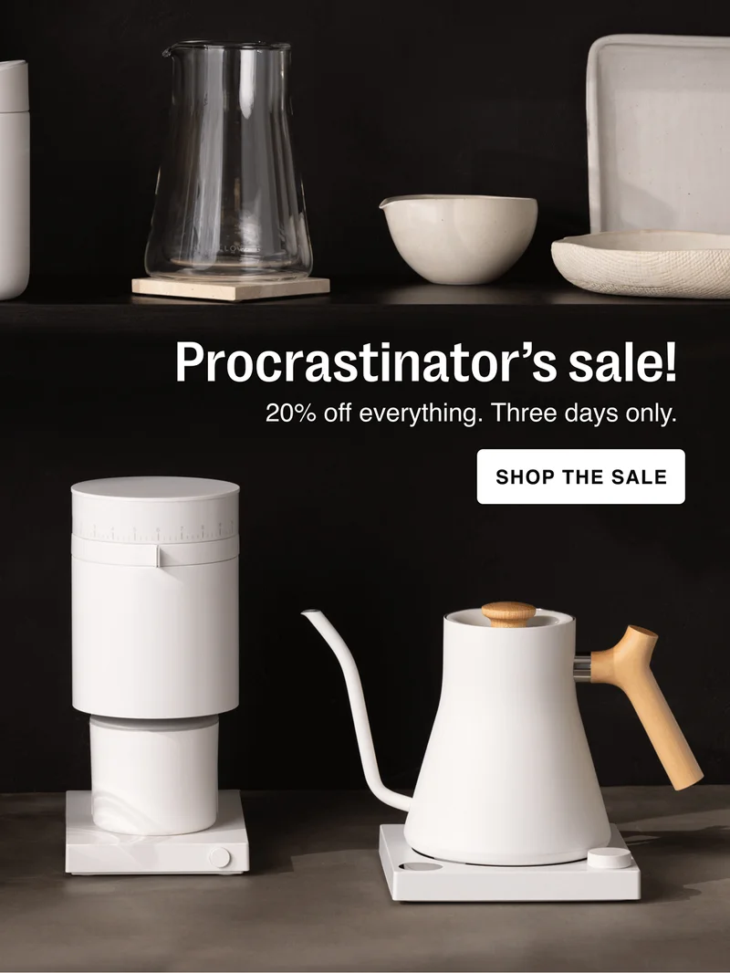 Procrastinator’s sale! 20% off everything. Three days only. [shop the sale]