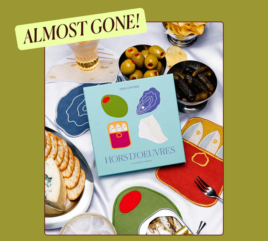 Little Bites, Big Style - Happy hour just got happier with these 100% linen cocktail napkins. Shio Hors D’Oeuvres Cocktail Napkins