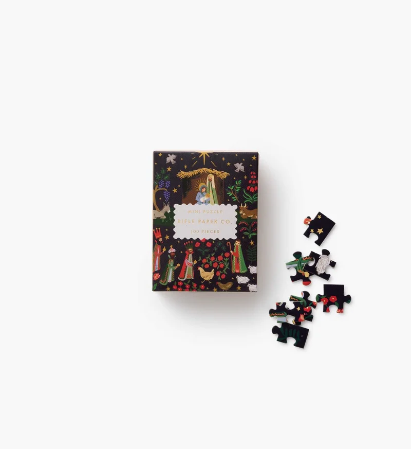 Image of Mini Holiday Jigsaw Puzzle - Nativity