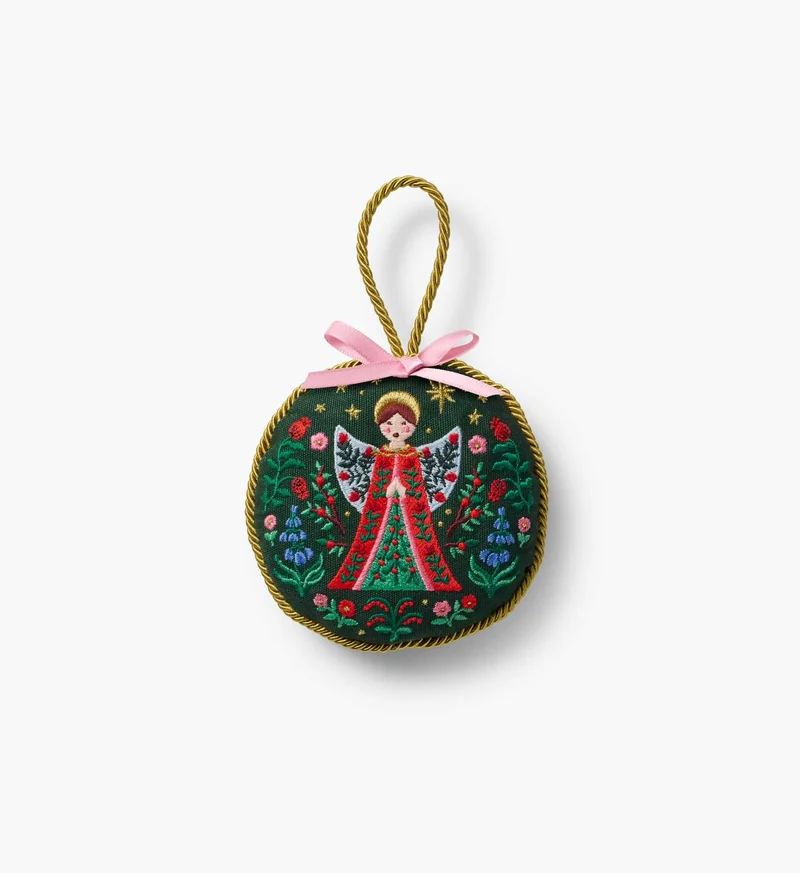 Image of Embroidered Ornament - Angel