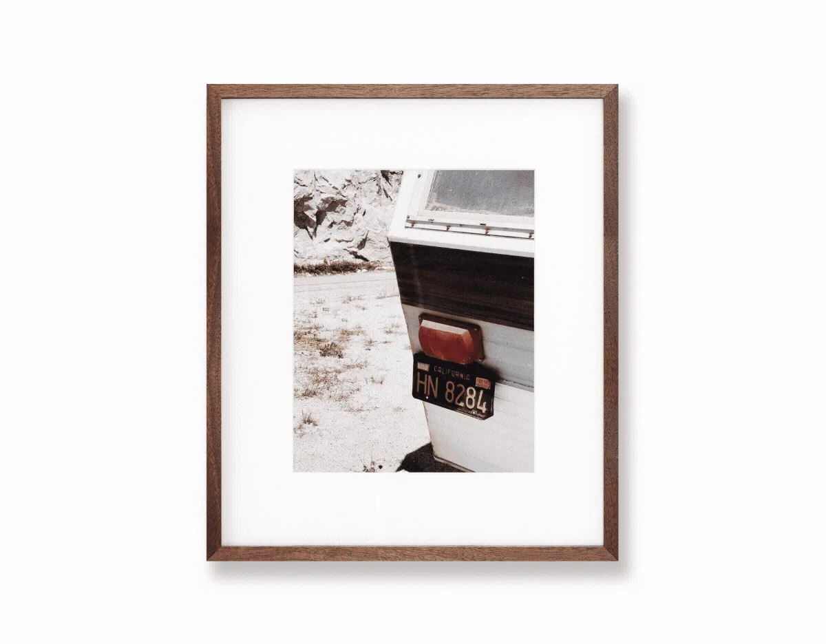 Our solid walnut frames are ever-popular, each with unique variation, so no two are exactly alike. Adding warmth and sophistication, they let your piece shine while pairing beautifully with just about any mat or material.
