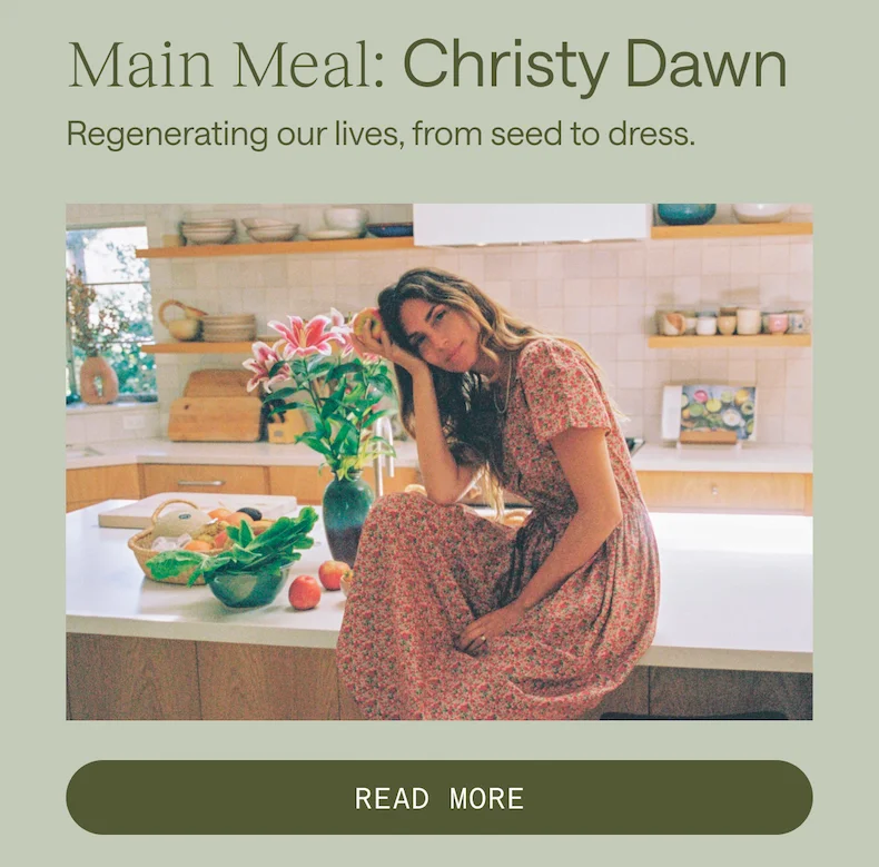 Main Meal: Christy Dawn