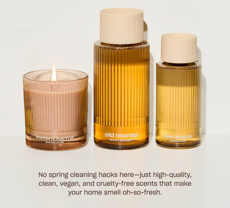 No spring cleaning hacks here—just high-quality, clean, vegan, and cruelty-free scents that make your home smell oh-so-fresh.