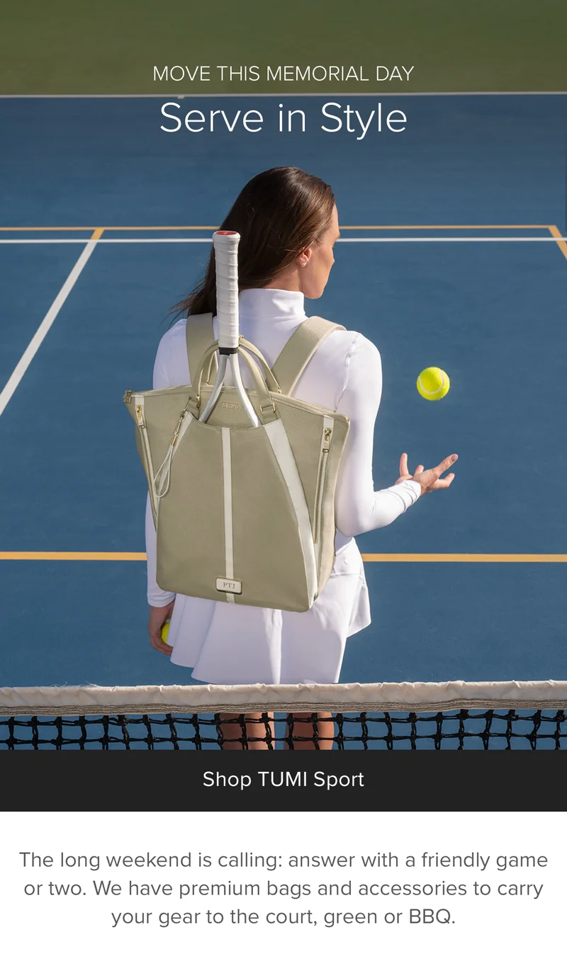 Move This Memorial Day: Shop TUMI Sport