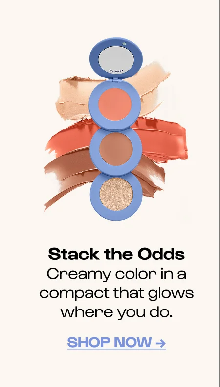 Stack the Odds Creamy color in a compact that glows where you do. Click to Shop Now →
