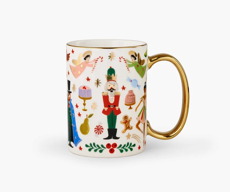 Image of Holiday Porcelain Mug - Nutcracker