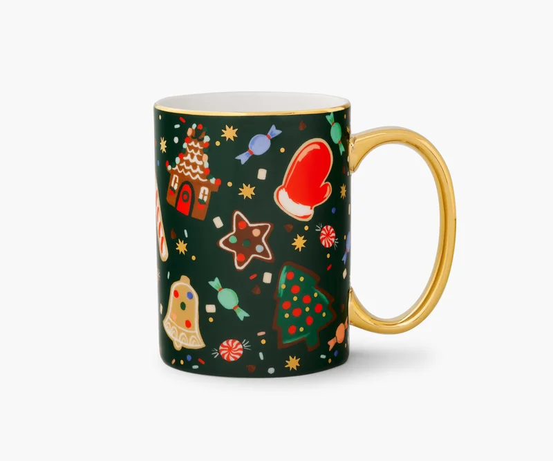 Image of Holiday Porcelain Mug - Christmas Cookies
