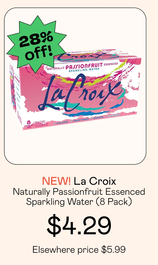 Naturally Passionfruit Essenced Sparkling Water (8 Pack)