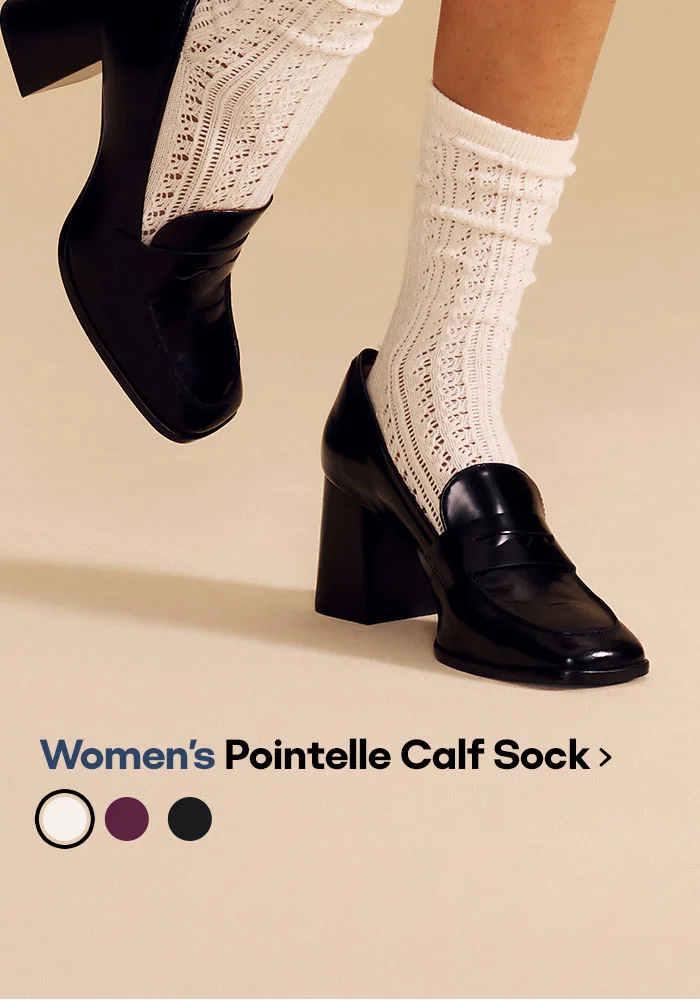 Women's Pointelle Calf Sock >