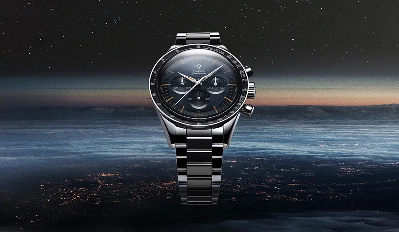 Speedmaster First OMEGA in Space, steel on steel.