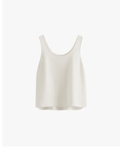 Silk Tank White