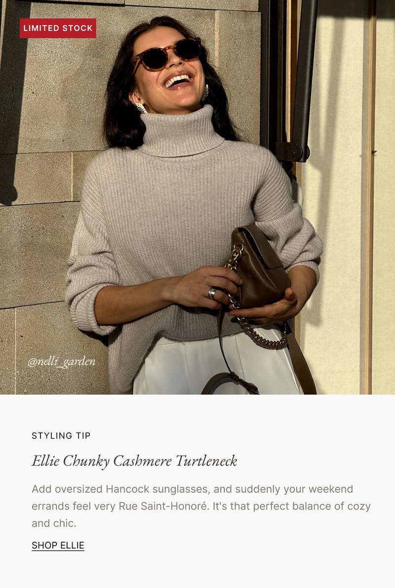 Ellie Chunky Cashmere Turtleneck