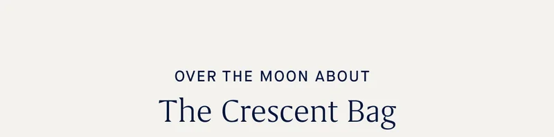 OVER THE MOON ABOUT The Crescent Bag