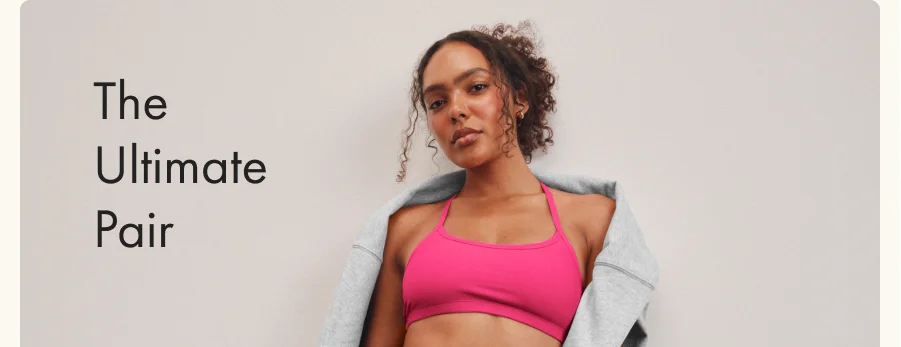 Spacedye Slim Racerback Bra in Vivid Pink Heather