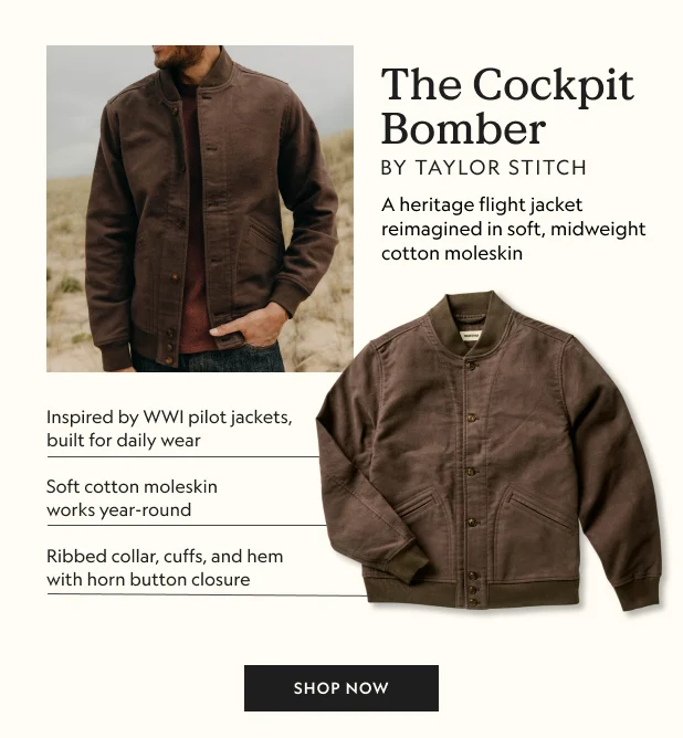 The Clark Bomber in Moleskin