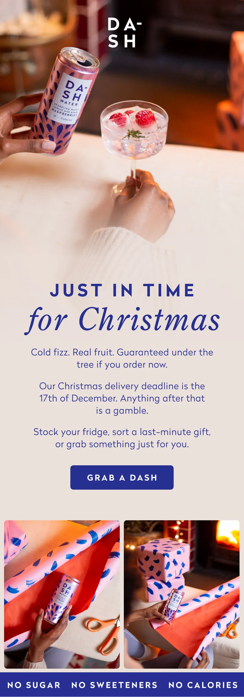 Just in time for Christmas. Cold fizz. Real fruit. Guaranteed under the tree if you order now.  Our Christmas delivery deadline is the 17th of December. Anything after that is a gamble.  Stock your fridge, sort a last-minute gift,  or grab something just for you.