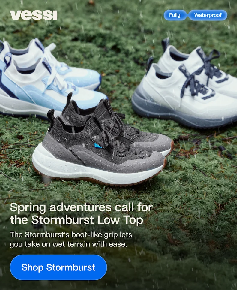 Spring adventures call for the Stormburst low top