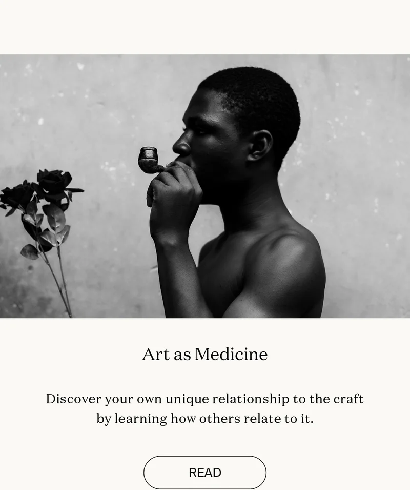 Art as medicine: Discover your own unique relationship to the craft by learning how others relate to it.
