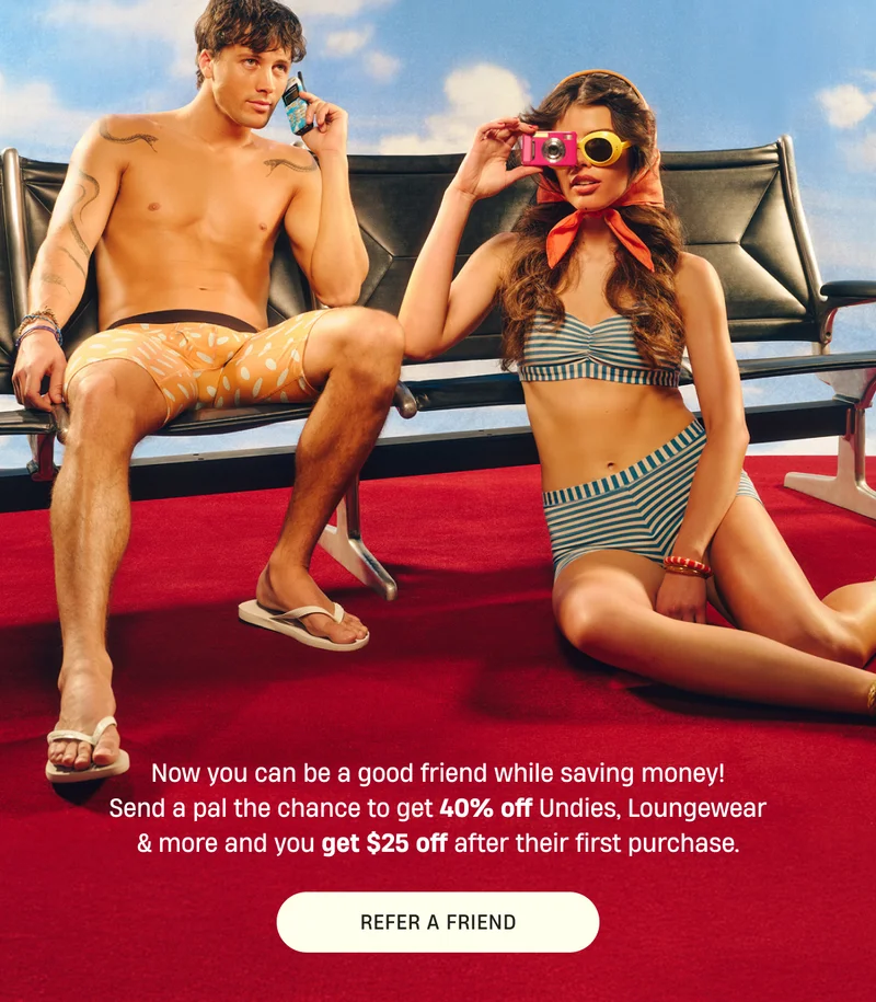MeUndies | Give 40%, Get $25 | Refer A Friend