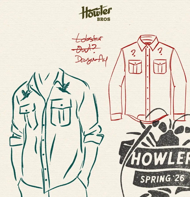 Gaucho Snapshirt sketches and Lifestyle Images
