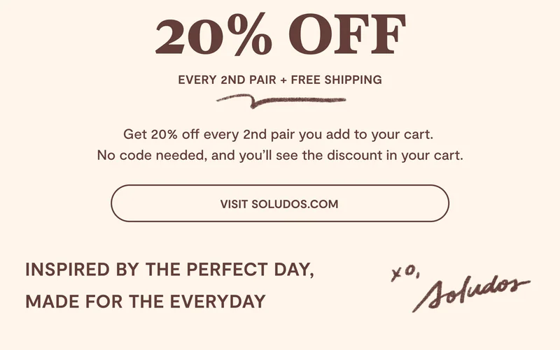 20% Off Every 2nd Pair