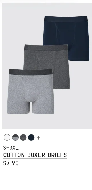 PDP 6 - MEN COTTON BOXER BRIEFS