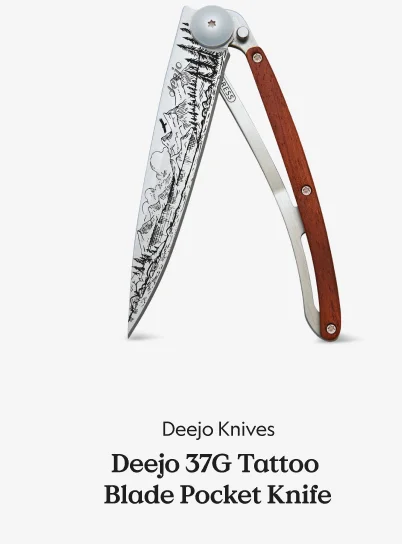 Deejo 37G Tattoo Blade Pocket Knife