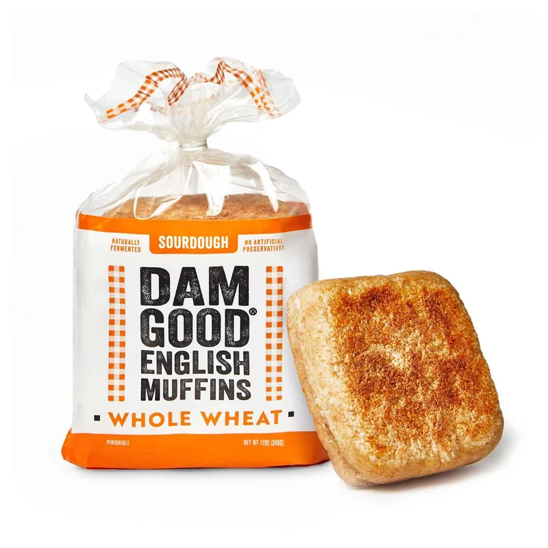 Sourdough English Muffins, Whole Wheat, 12 Oz