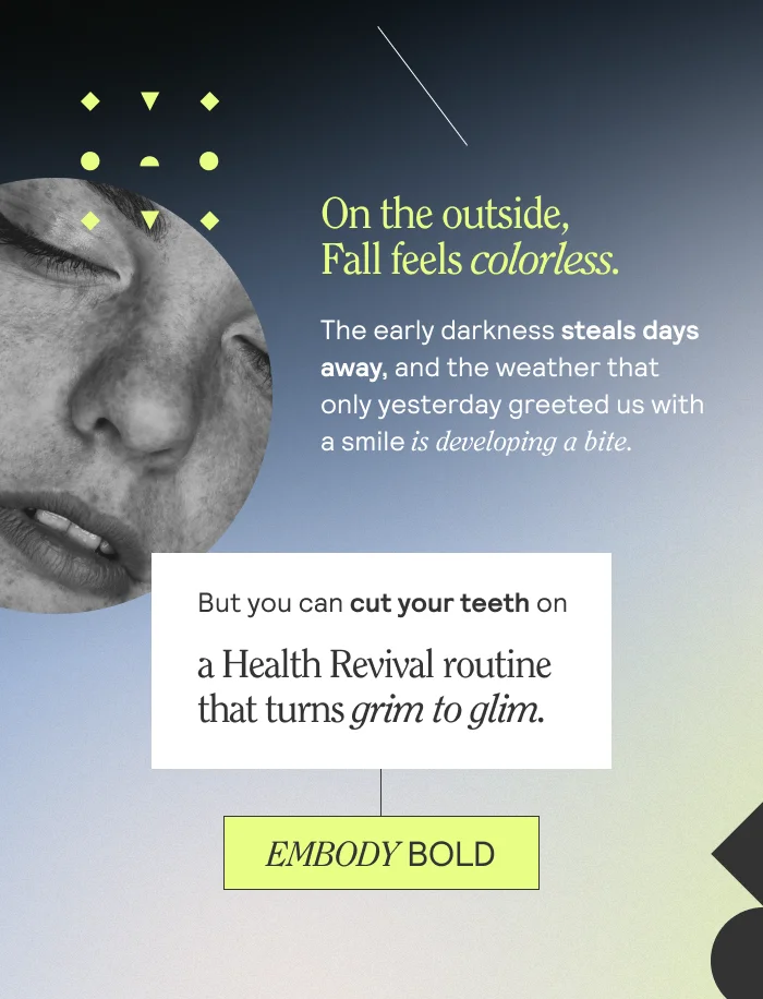 On the outside, fall feels colorless.