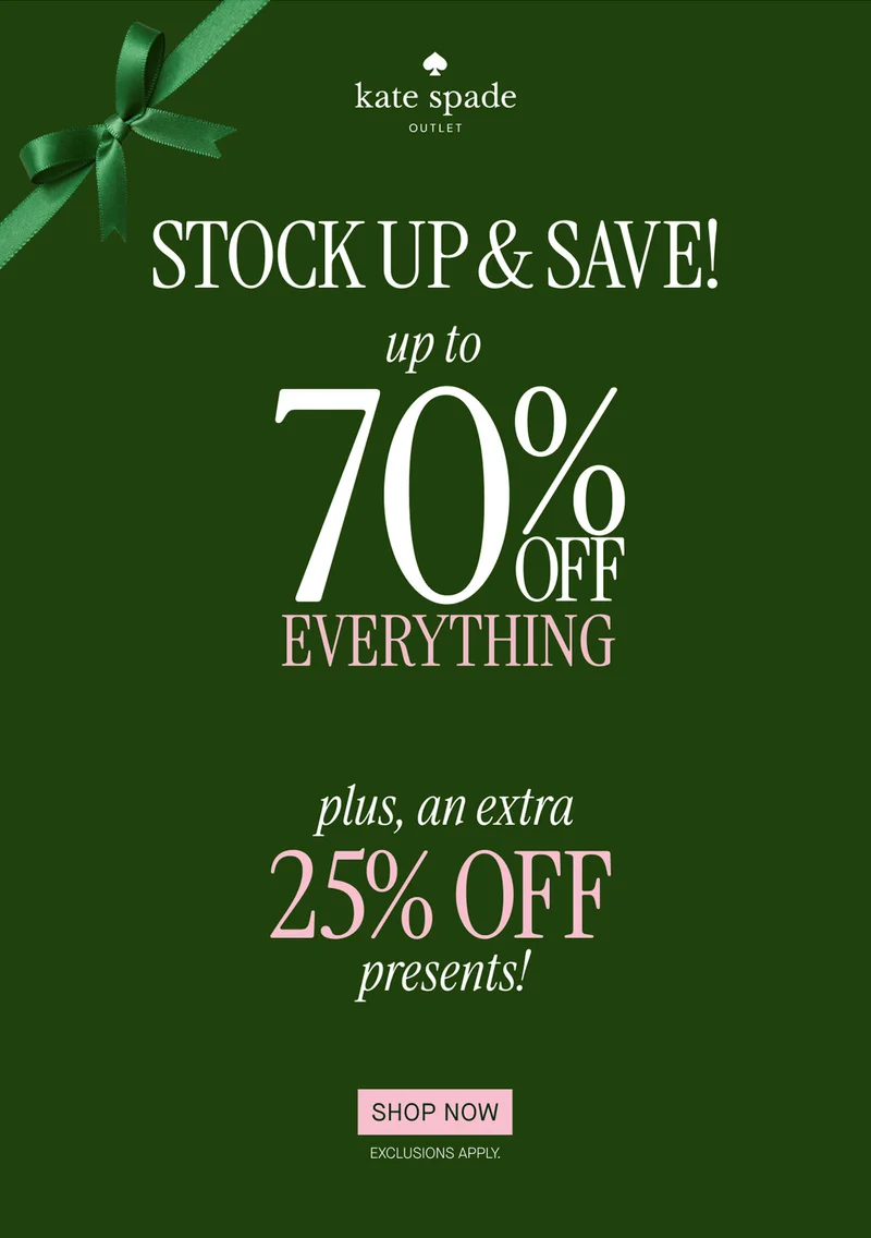 STOCK UP & SAVE