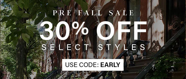 Pre-Fall Sale 30% Off