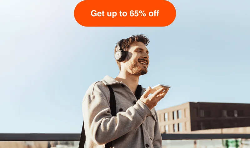 Get up to 65% off