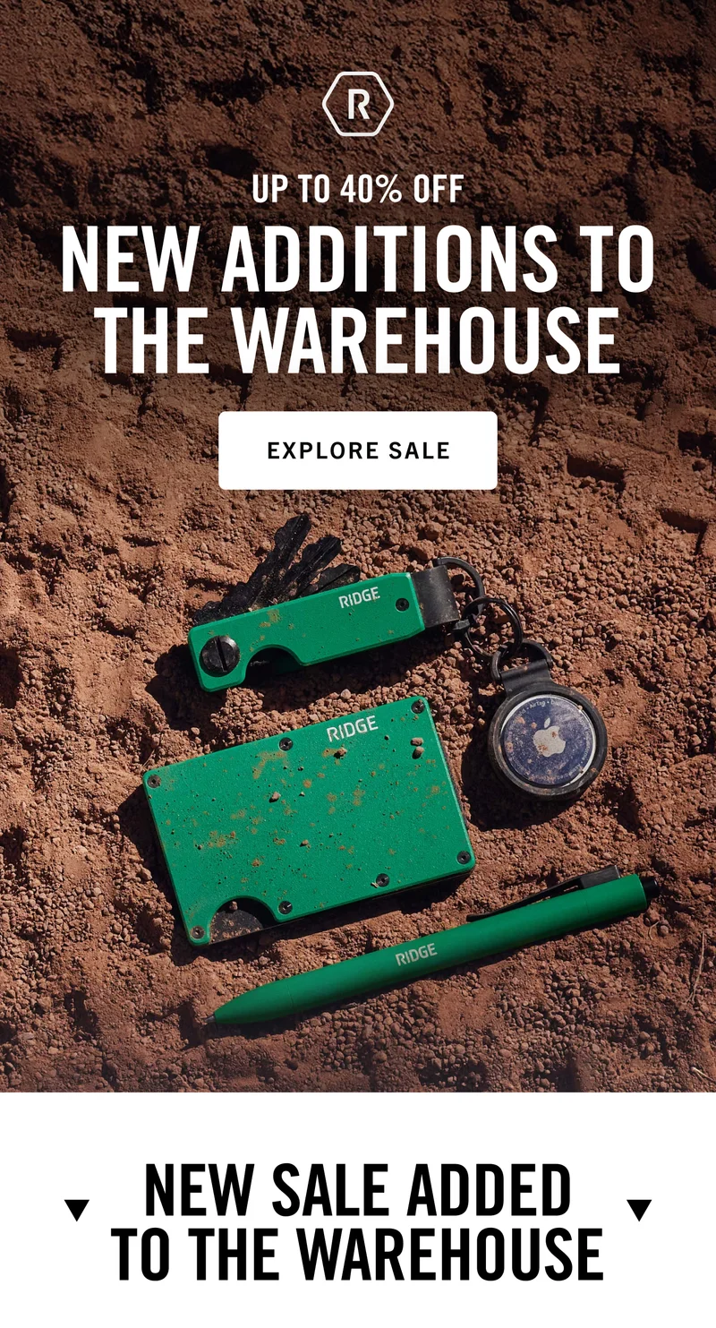 Up to 40% Off New Additions To The Warehouse