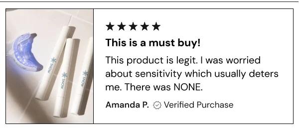 "This product is legit. I was worried about sensitivity which usually deters me. There was NONE."