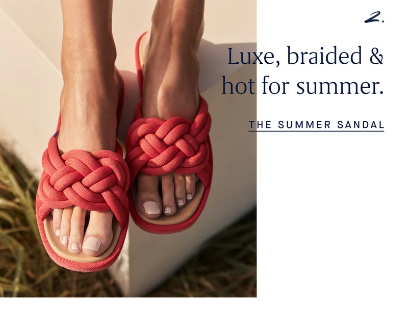 2. Luxe, braided & hot for summer. THE SUMMER SANDAL
